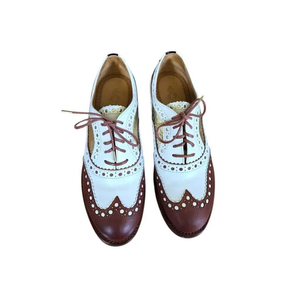 The Office of Angela Scott Mr. Doubt Oxford Brogue Loafers 38.5 US 8.5 - Picture 2 of 11